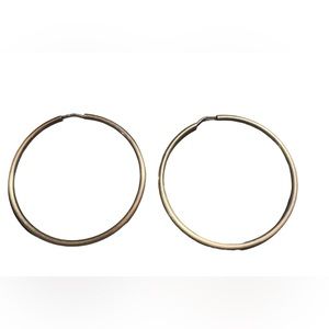 vintage 925 sterling silver hoops